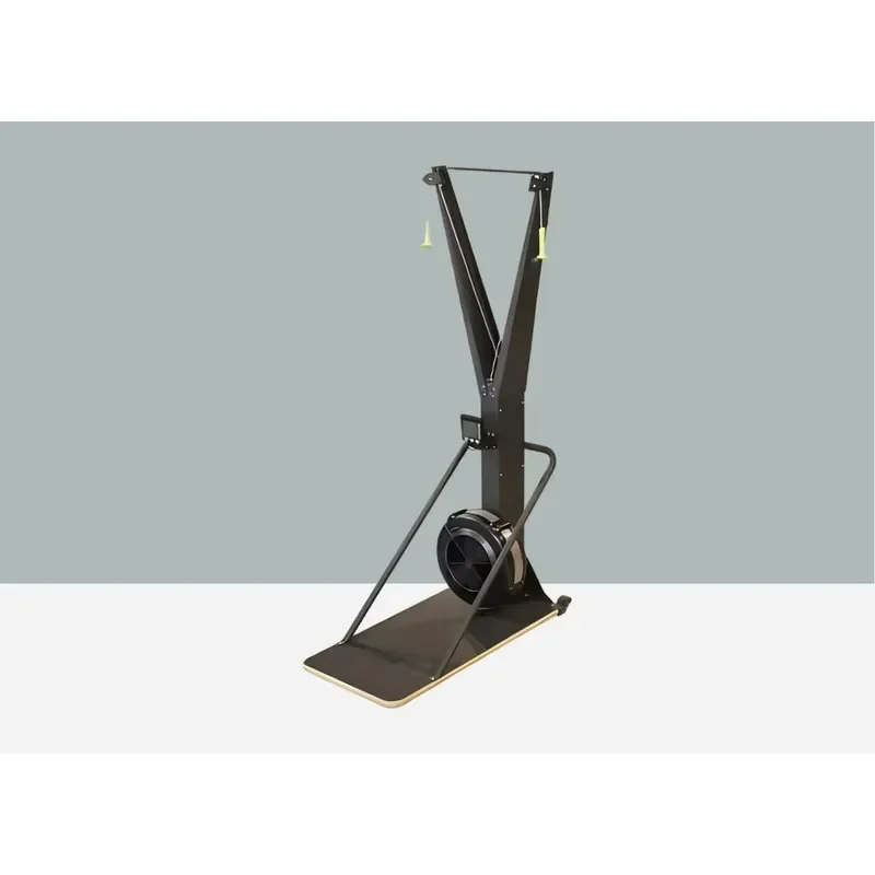 Ski Training Machine With Twin Handles Wind Resistance Fan Stable Standing Base Heavy for Fitness Facility Equipment