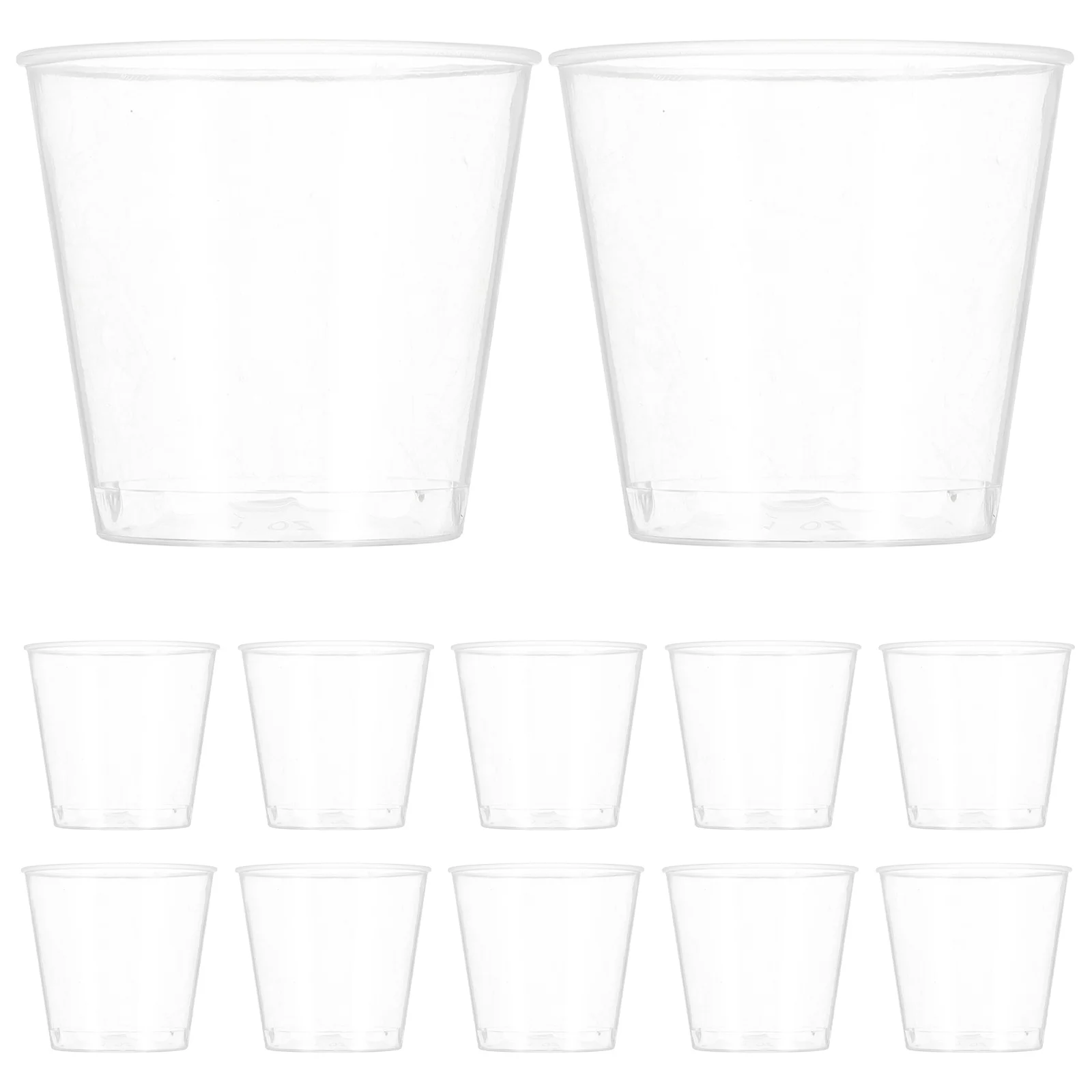 

50 шт. одноразовые прозрачные утолщенные дегустационные чашки, маленькие чашки для образцов для кафе, ресторанов, мороженого, кофе со льдом, 30 мл