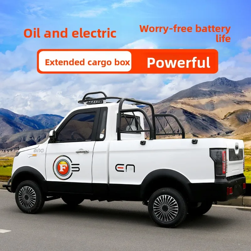 DomeRide Low Speed 4-Wheeler Electric Pickup Truck Customizable Configuration for Carrying Camping Gear Off-road Trips