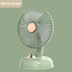 F10 Portable Shaking Small Fan Silent Table Desktop Electric Fan Type-C Lithium Battery Charging Fan For Home Student Dormitory