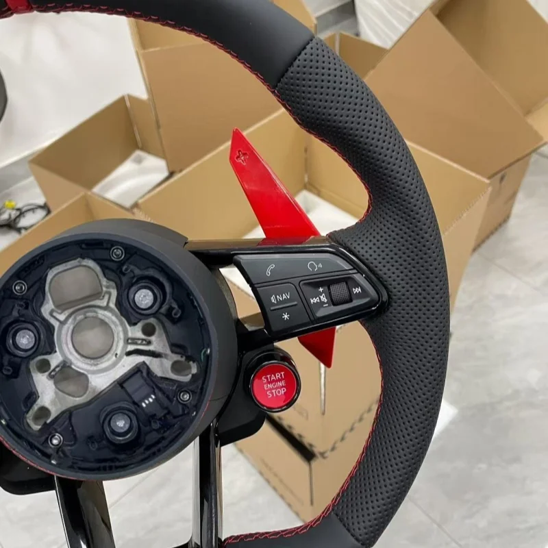 

Steering Wheel A3 A5 A4 A6 Q5 Q7 A3 Q3 A7 TT S3 S4 S5 S7 RS4 RS5 Customizable Racing Suede Steering Wheel For Audi RS5