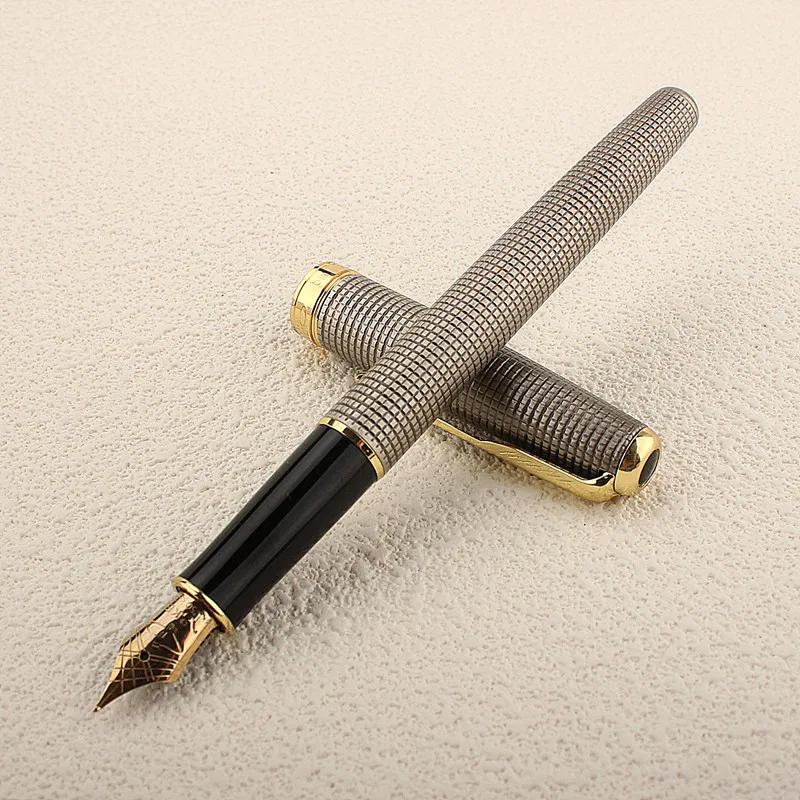 Imagem -04 - Luxo Metal Fountain Pen Textura Bonita Excelente Presente da Escrita 05 mm Nib 1pc Alta Qualidade