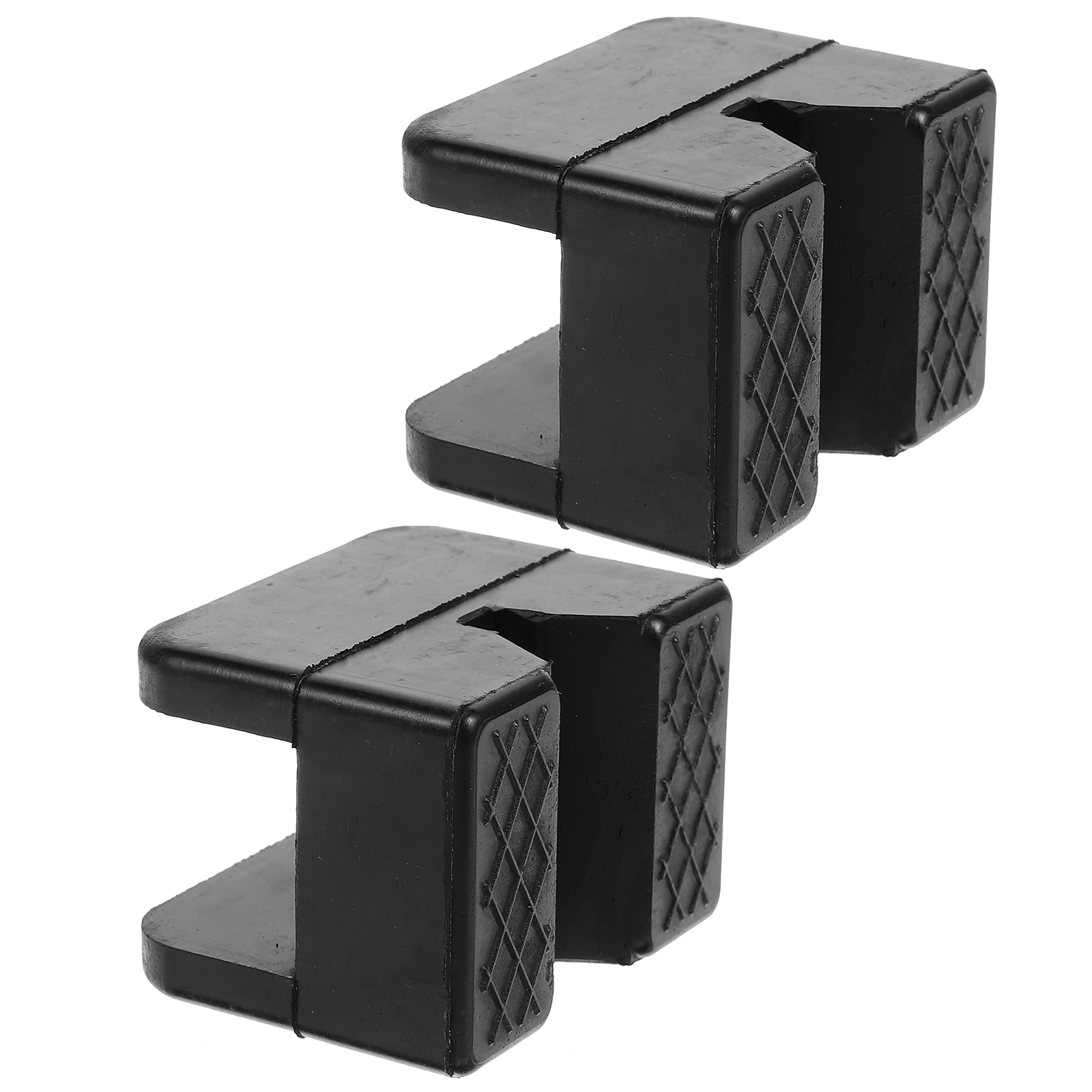 

2pcs Rubber Block Jack Stand Support Pad for Automobile Floor Disk Pinch Weld Saddle Adapter Durable Plastic Car Jacking Pads