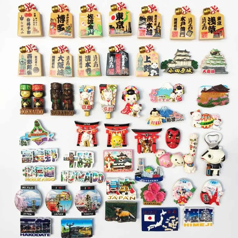 3d Resin Fridge Magnet Japan, Tokyo, Osaka, Kyoto, Hokkaido Tourist Souvenirs Magnet Fridge Kitchen Accessories Decoration Home