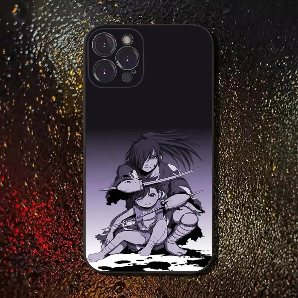 Japanische Anime D-Dororo Handyhülle für iPhone 17,16,15,14,13,12,11,Pro,Max,Plus,E,SE4,Air,Mini Schwarz Soft Cover