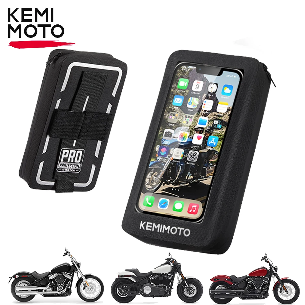 Universal Motorcycle Fuel Tank Bag TPU Waterproof Tank Transparent Bag 8 Strong Magnets Pouch Case for Cell Phone up to 6.5 Inch