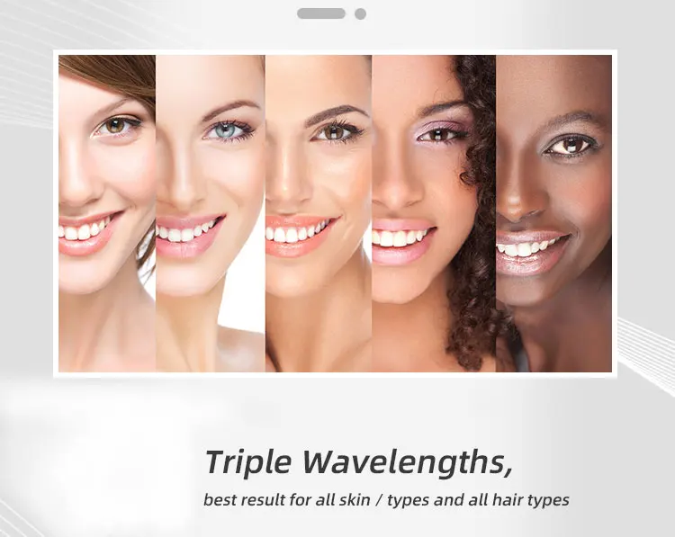 Effective 3 waves 755 1064 808nm Diode Laser Hair Removal Machine Permanent Painless Epilator Skin Rejuvenation Beauty Salon