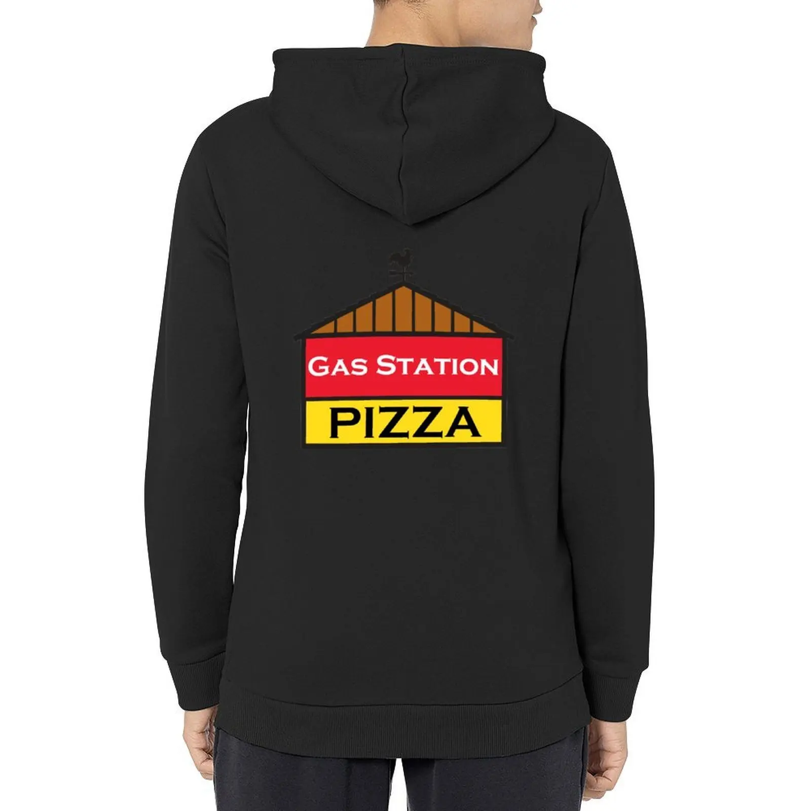 Sudadera con capucha de Pizza de Gasolinera, ropa de otoño para hombre, sudadera para hombre, Sudadera con capucha japonesa de otoño