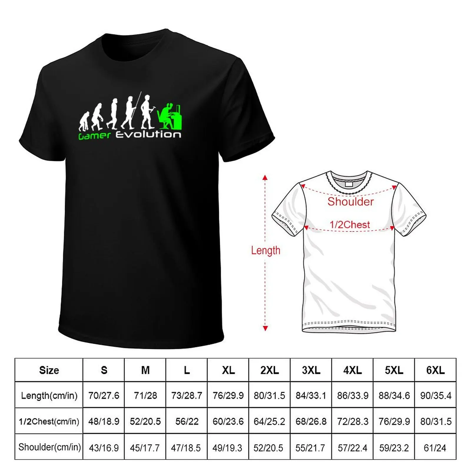 Gamer Evolution T-Shirt Plus Size Loose Short Sleeve Top
