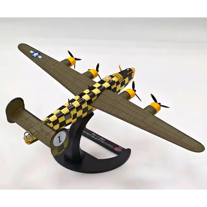 1/144 Scale USA B-24D B24 Liberator Bomber Model Airplane Model Diecast Metal Military Aircraft Display Collections Toy