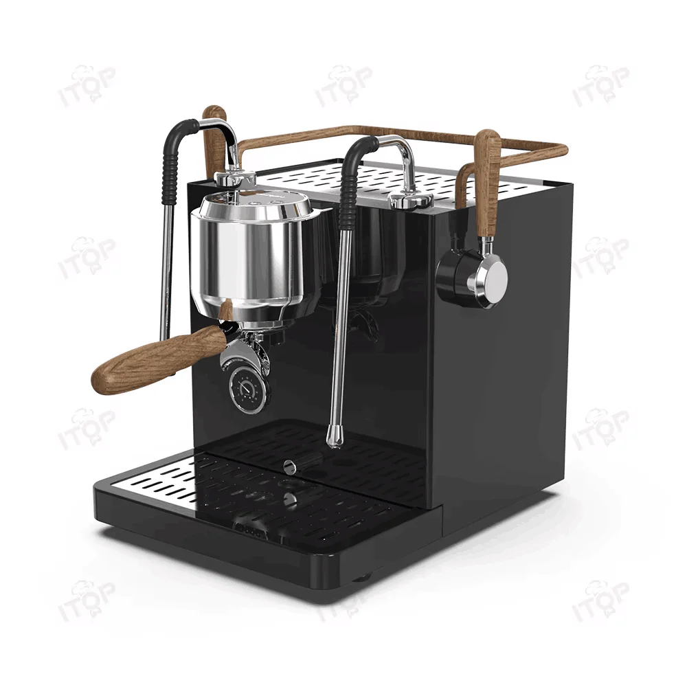 Small Commercial Coffee Machine 2 Pumps 3 Boilers 15bar Vibration Pump 3000W