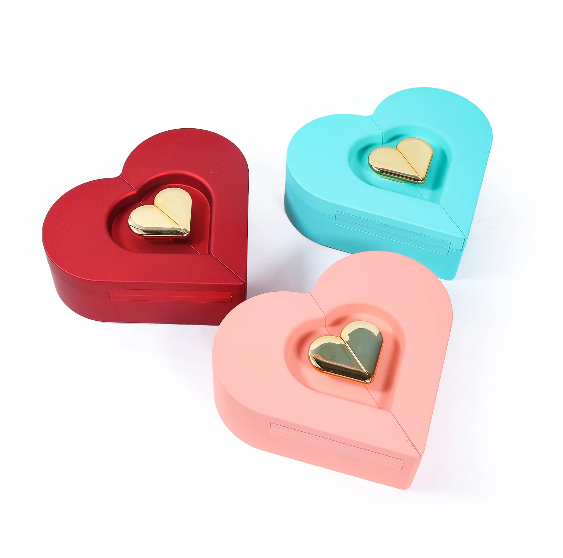 Double door love gift box Ring necklace jewelry box Valentine\'s Day jewelry gift box jewelry box