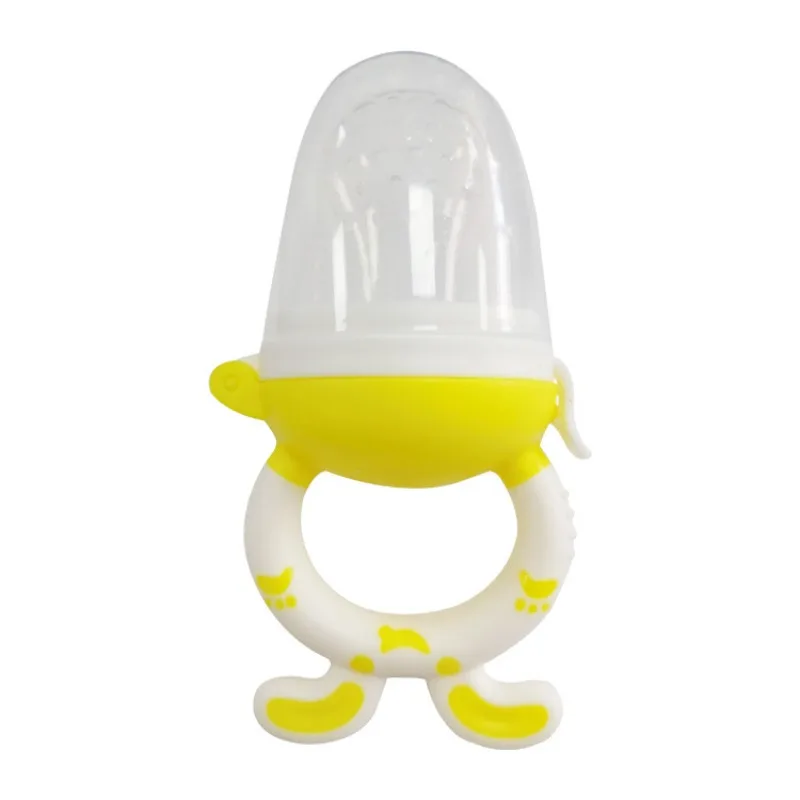 1PC Silicone Baby Fruit Feeder with Cover Baby Fresh Food Vegetable Supplement Soother Nibbler Feeding Teething Pacifier