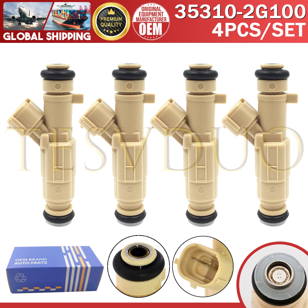 

4 шт. 35310-2G100 353102G100 топливная форсунка для Hyundai ix35 2010~2013 2.0L Kia Sportage 2010~2016 2.0L