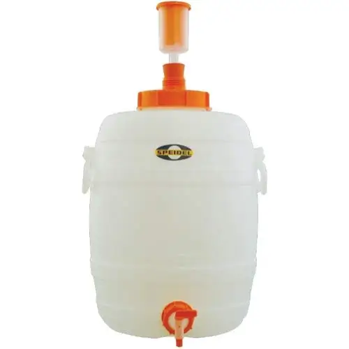 Fermentador de Plástico de 30L con Grifo, Tapón y Válvula de Fermentación | Cubo Opaco para Elaboración Casera de Cerveza, Vino y Sidra | Durable, Hecho en Alemania