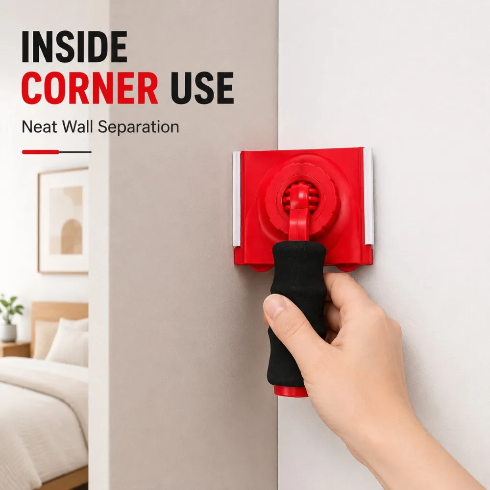 Roller Brush Wall Corner Painting Multifunctional Application Tool for Ceiling Interior Decoration and Home Improvement Projects