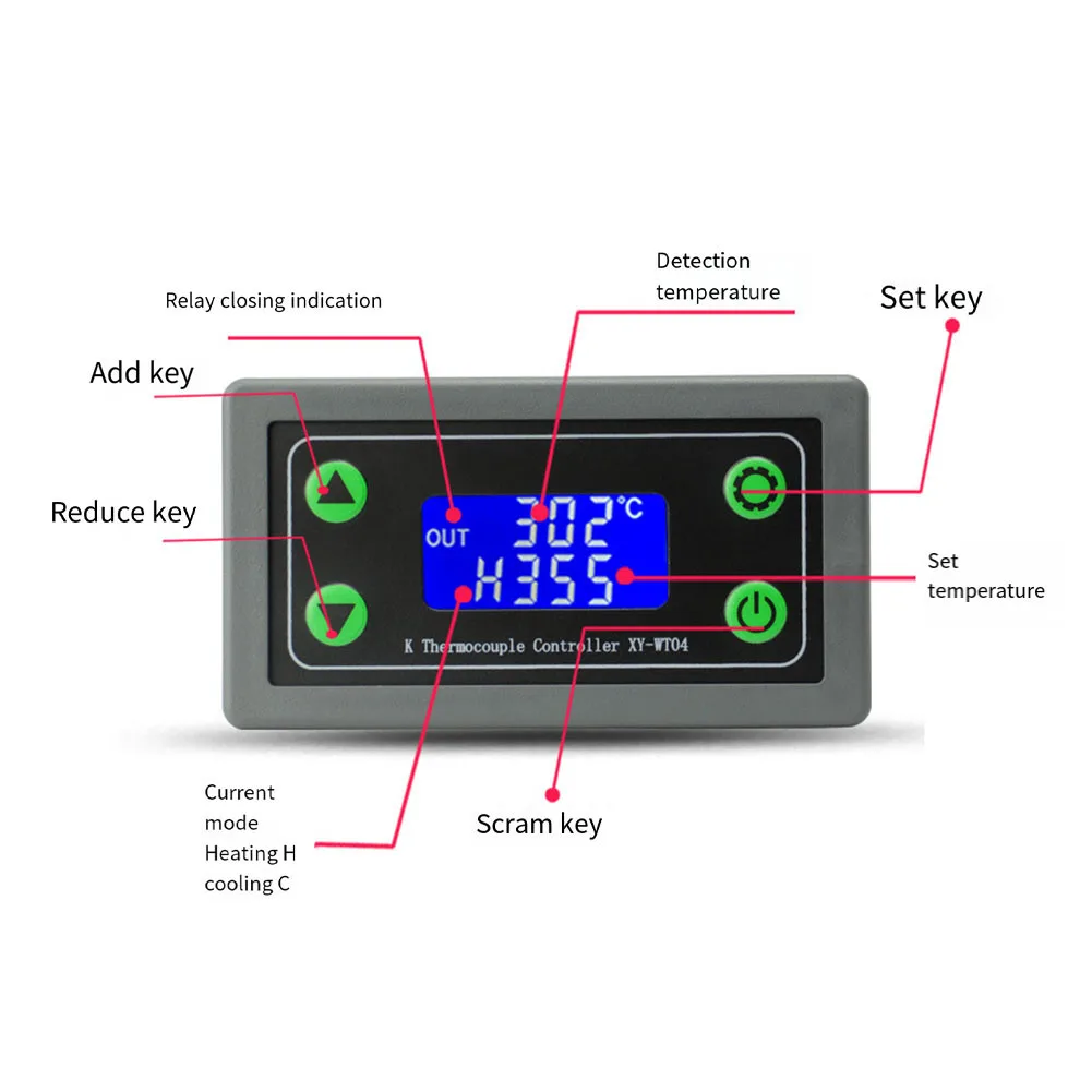 WIFI Remote Digital Temperature Controller High Temperature Thermostat K Type Thermocouple Controller -99~999C