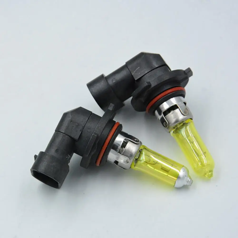 2Pcs HB3/9005 Car Headlight High Power Replacement 12V 60W Car Fog Head Lamp Yellow Light for Vehicle