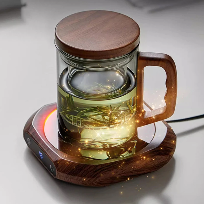 Coffee Cup Warmer Electric Hot Plate Heating Pad 3 Gear Temperature Warmer Coaster For Milk Tea Water US Plug