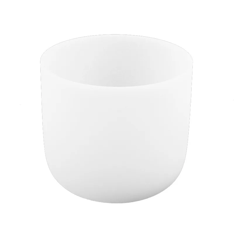 High Quality White Frosted Wholesale Crystal Singing Bowls Crystal Healing Quartz Bowls