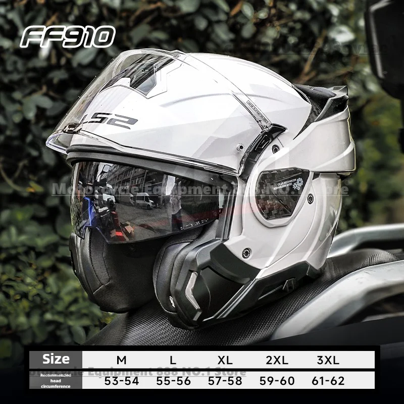 

New LS2 FF910 Advant II Rear Flip Helmet Double Lens Combination Full Helmet Half Helmet Anti Fog ECE Capacete Moto FF910