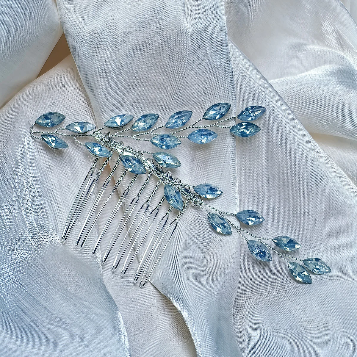 Opal crystal hair comb bridal hair pieces vintage bridal hairpins bridal and bridesmaid wedding hair accessories