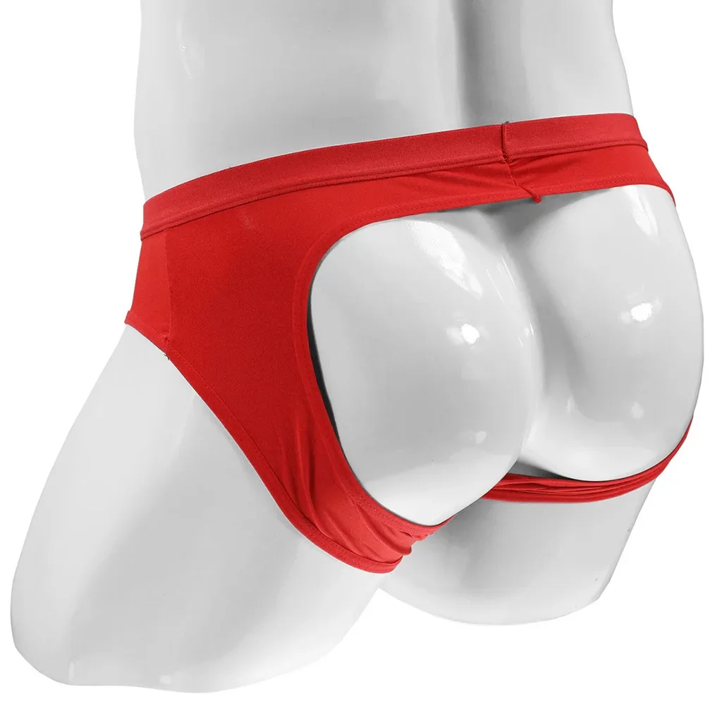 ملابس داخلية مثيرة للرجال بدون ظهر حزام رياضي مثير على شكل حرف U محدب ملابس داخلية مفتوحة للأرداف ملابس داخلية رفيعة بلون سادة مقاس حر ملابس داخلية إباحية
