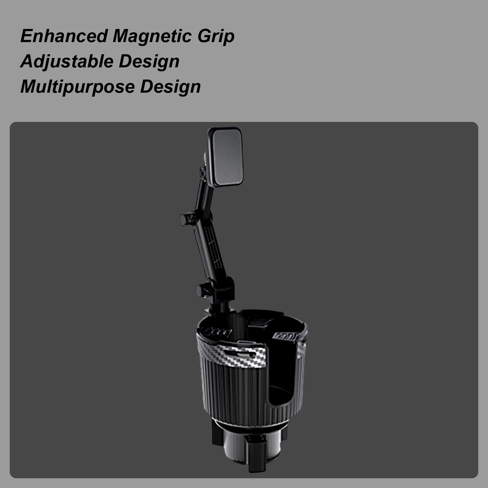 

Держатель для телефона в подстаканник 2-в-1, регулируемая подставка для мобильного телефона с магнитным креплением для автомобиля, внедорожника