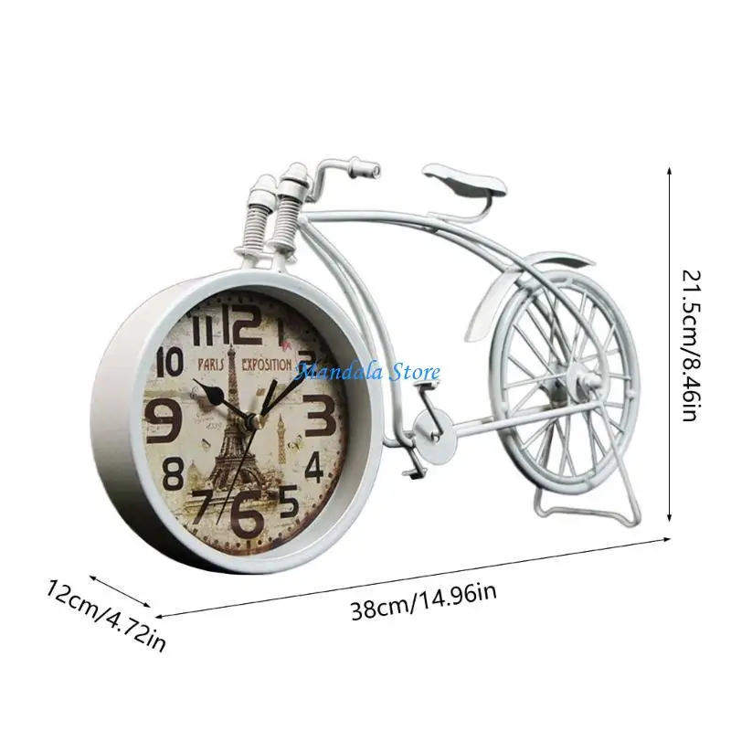 U2JC Unique Table Gifting Clock, Exquisites Iron Craftsmanships For Home Decors And Collection Antique Finish Decoration
