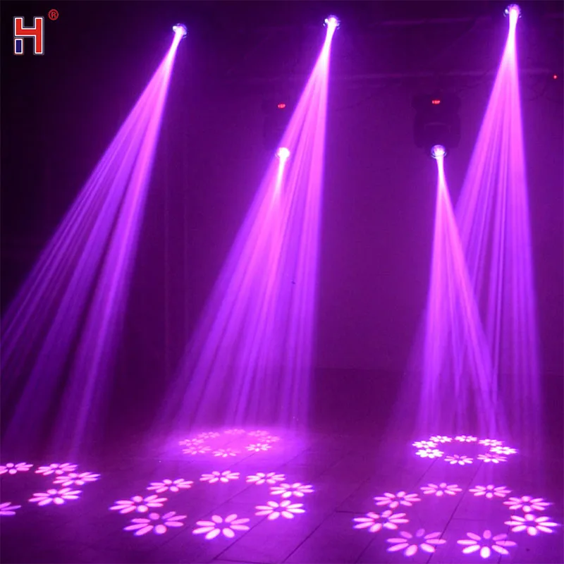 Moving Head LED 100W Beam DMX Light WIth 7 Colors 8 Gobos Rotating Prism Effect Sound Arrive For DJ Party Club Event