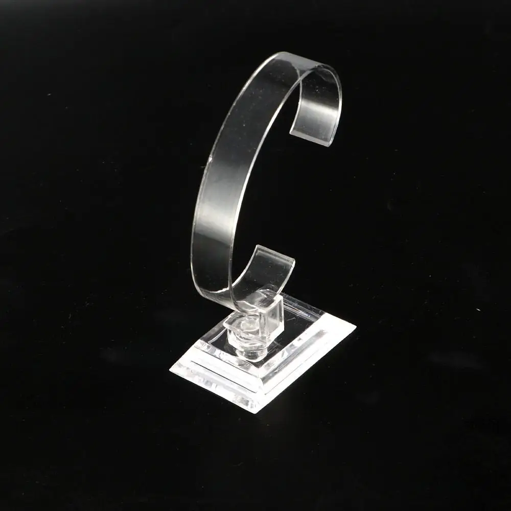 Transparent Watch Display Racks Bracelet Bangle C-Ring Watch Holder Stand Jewelry Rack Clear Watch Display Holder Watch Storage