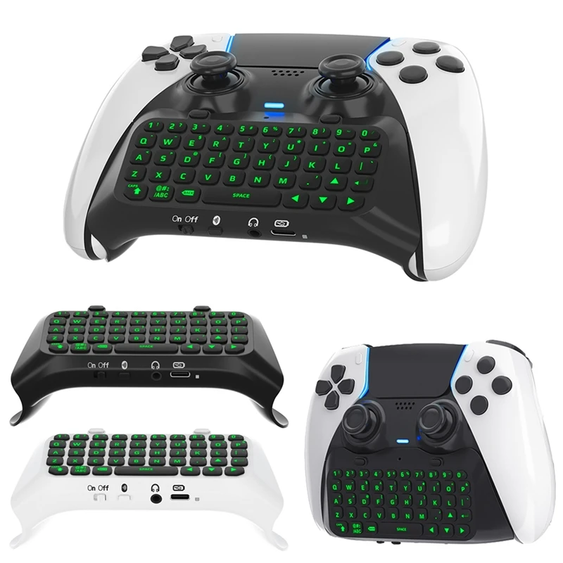 Keyboard for Wireless Bluetooth Gamepad Keyboard Controller Chat Pad Backlight Built-in Speaker Keyboard B-A46I