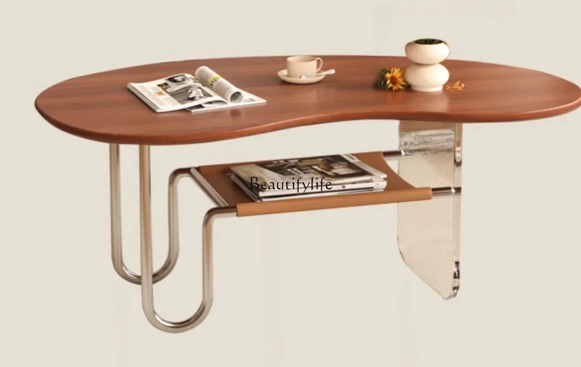 

x4 French Retro Cashew Tea Table Mini and Simple Bay Window Clouds Small Tea Table Acrylic
