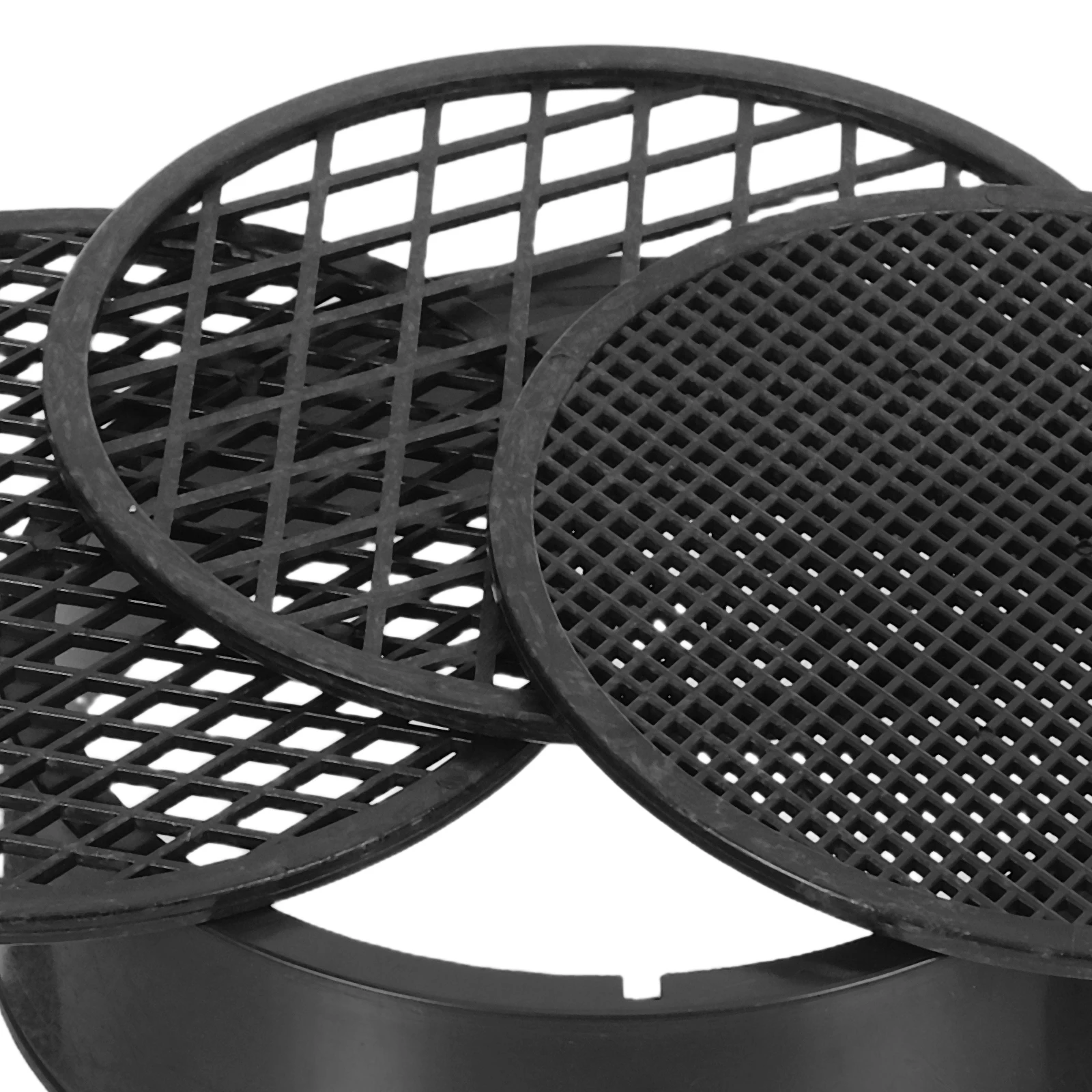 2 مجموعات حديقة غربال مجموعة أداة المغربل التربة الثقيلة مع 3 أحجام شبكية المحمولة خفيفة الوزن البستنة غربلة عموم مرشح السماد #6