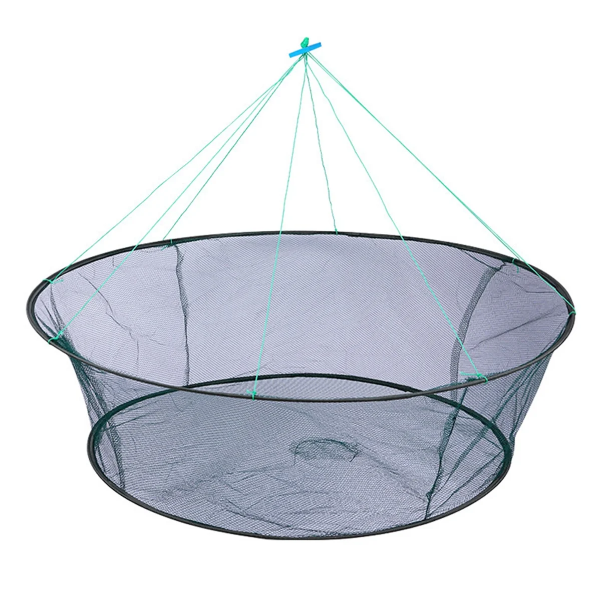 

Foldable Drop Net Fishing Landing Nets Crayfish Shrimp Catcher Prawn Bait Crab Shrimp Pier Harbour Pond Mesh 150cm