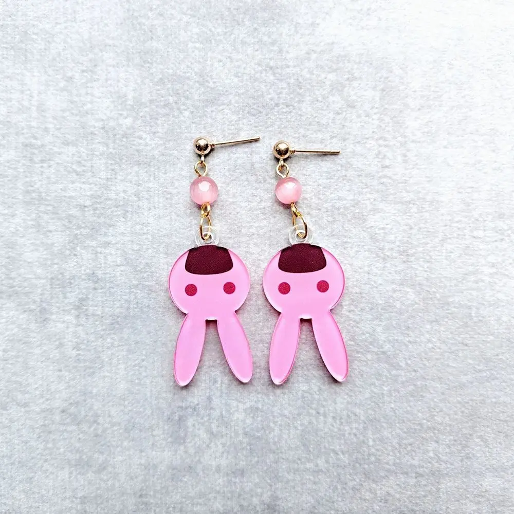 2PCS อะนิเมะ Bang Dream Imai Lisa สีดําสร้อยคอคอสเพลย์ EAR PIN EAR CLIP ต่างหูต่างหูสตั๊ดเครื่องประดับจี้ Props