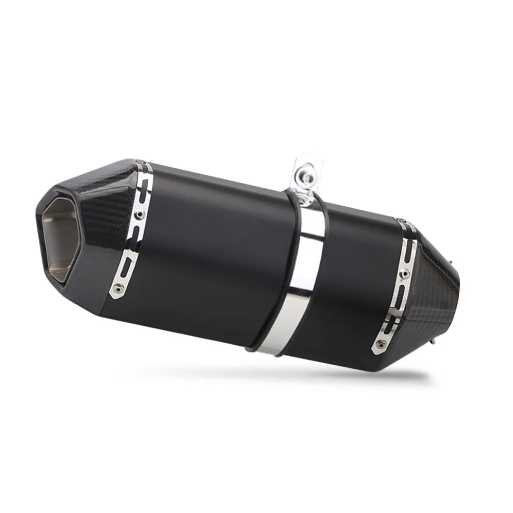 

51mm Universal Motorcycle Exhaust Modified Muffler Carbon Fiber For RC390 Z900 NINJA400 MT07 MT09 XSR155