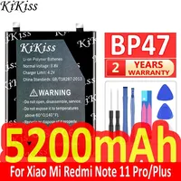 KiKiss Battery 5200mAh BP47 For XiaoMi Redmi Note 11 Pro/Plus Note11+ Note11 Plus Note11 Pro 11Pro 11Plus