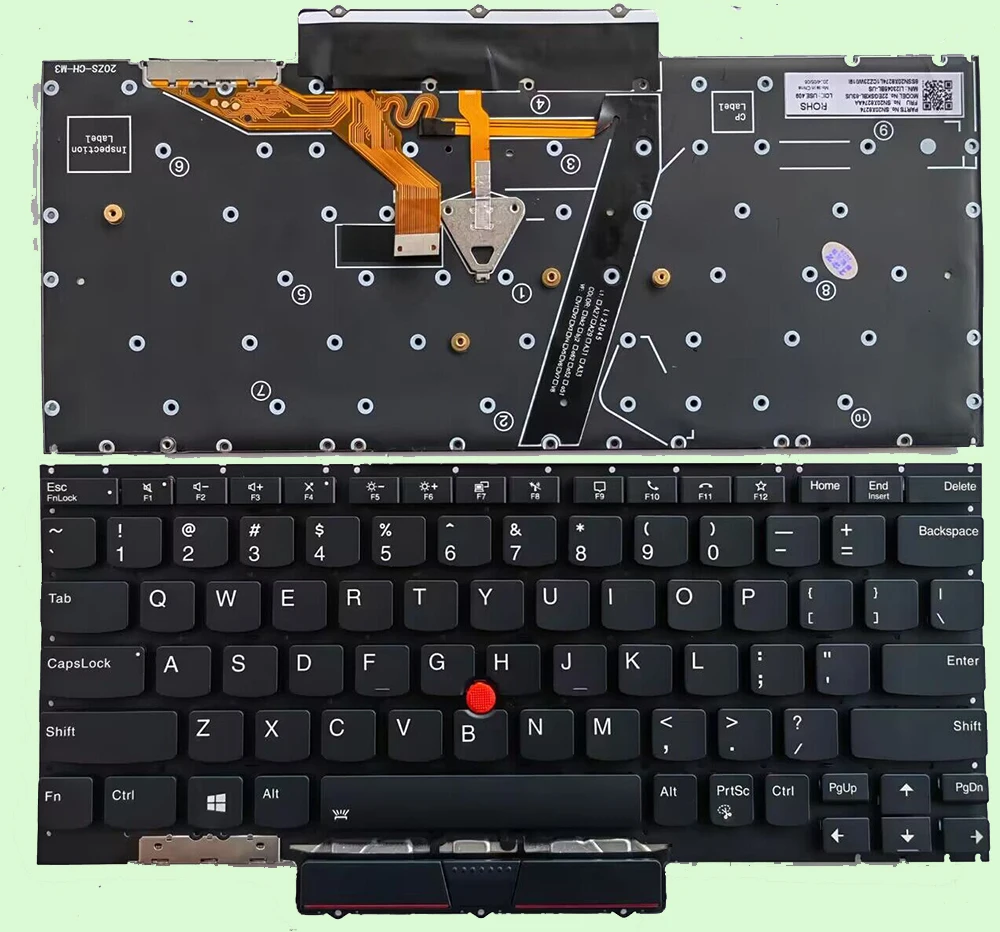 

Keyboard For Lenovo ThinkPad X1 Nano Gen 1 with backlit US Layout