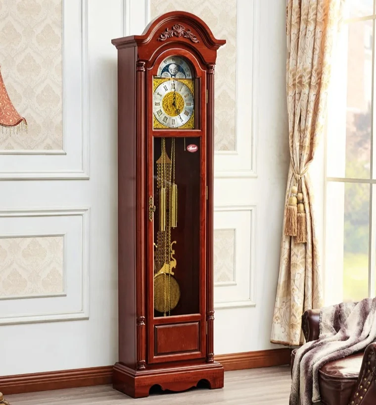 

A German Helmler retro vertical clock new Chinese floor clock