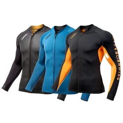 Giacca da sub divisa in Neoprene da 2MM giacca da sub da nuoto con cappuccio da uomo giacca calda antivento giacca da sub per motoscafo da surf