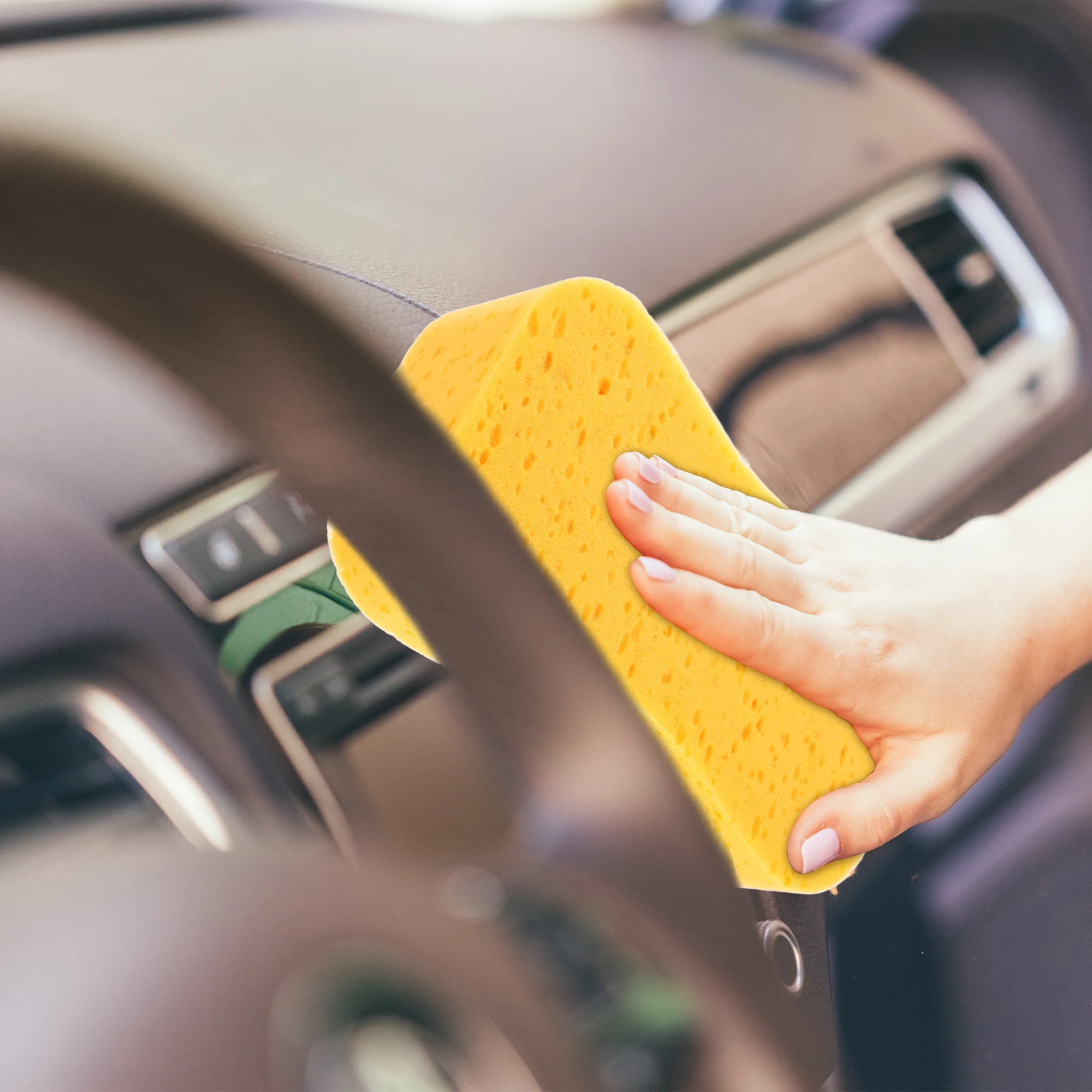 

High Density Absorbent Sponge 23x12x6 2cm Car Wash Cleaning Tool Large Supplies Kitchen Glass Windows Mirror Safe Practical Long