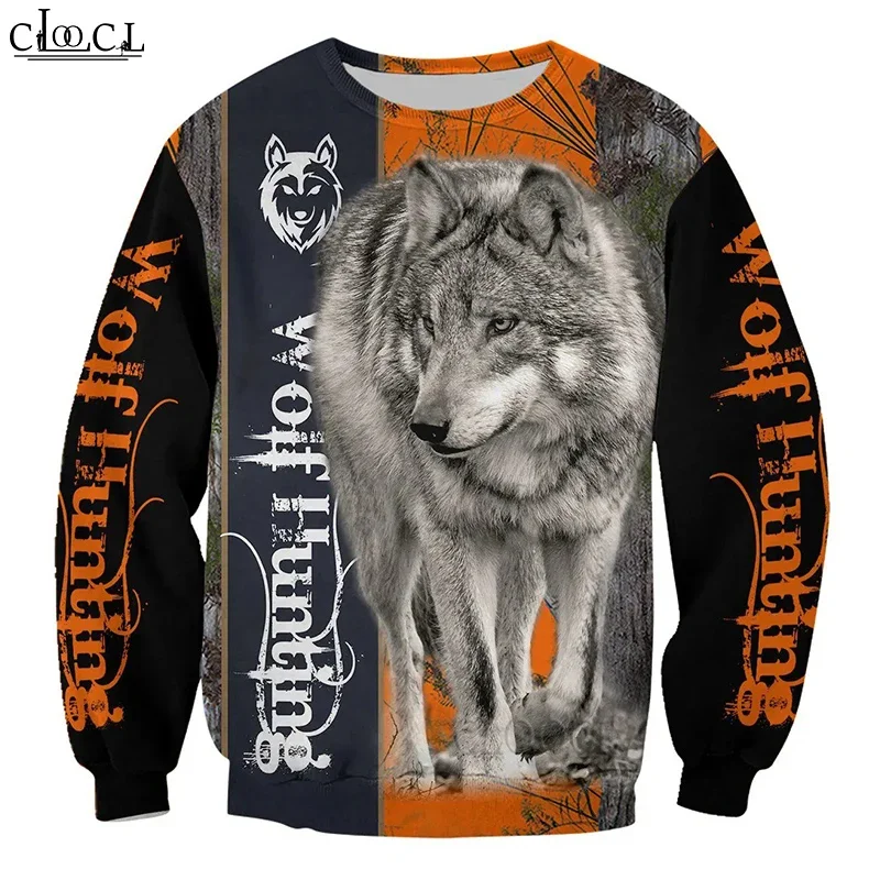 

HX Animal The wolf 3D Print Men Women Autumn Sweatshirt Fashion Casual Long Sleeve Harajuku Tops Drop Shipping