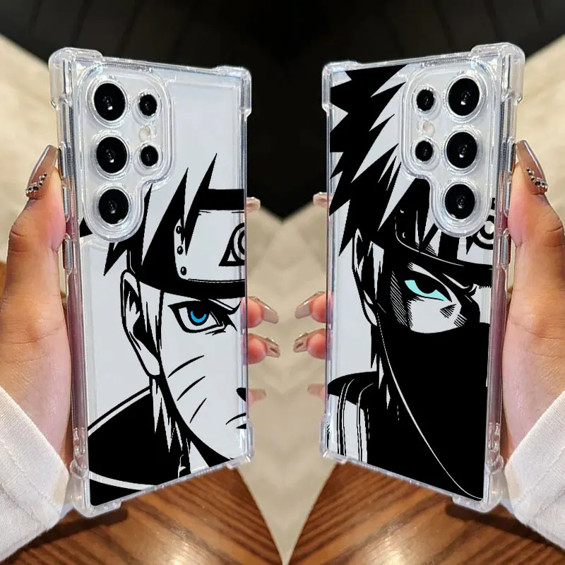 Kakashis Hatake Anime Obitos Clear Phone Case For Samsung Galaxy S26 S25 S24 Ultra S23 S22 Plus S21 S20 S26FE 5G Silicone Cover