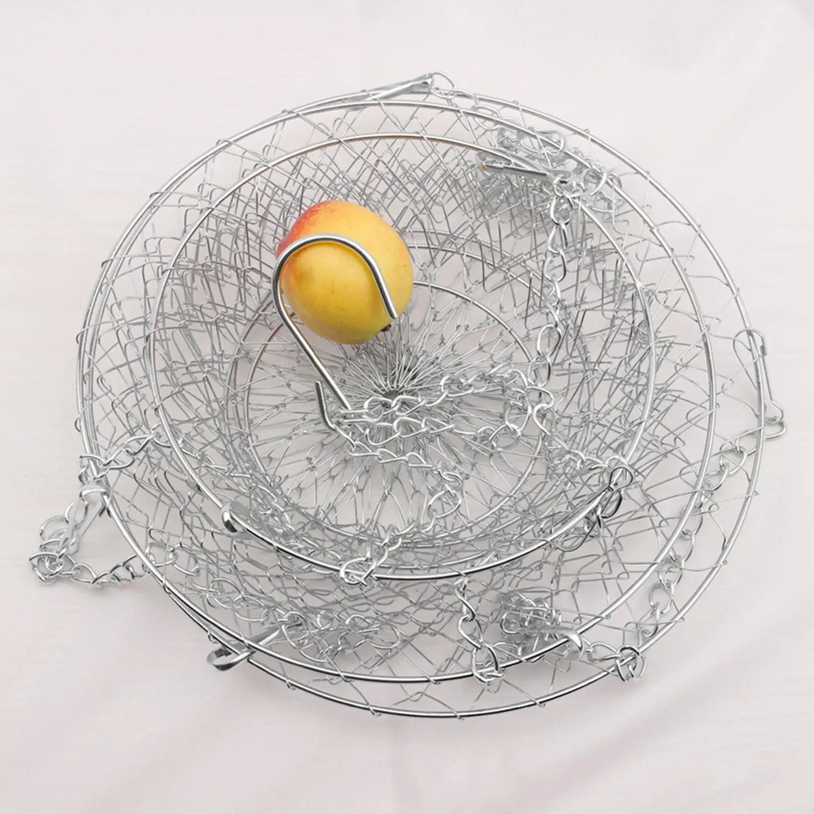 

Корзина для хранения на кухне, подвесная, проволочная, трехъярусная, круглая, металлическая, для фруктов и овощей