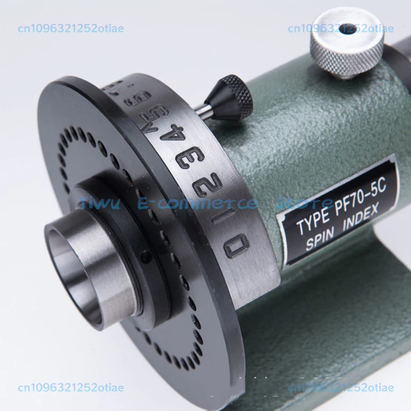 PF70-5C Simple Indexing Head 5C Chuck Milling Grinder Universal Jig Machine Tool Holder Compatible with 2 3 4 5 Inch Chucks BB