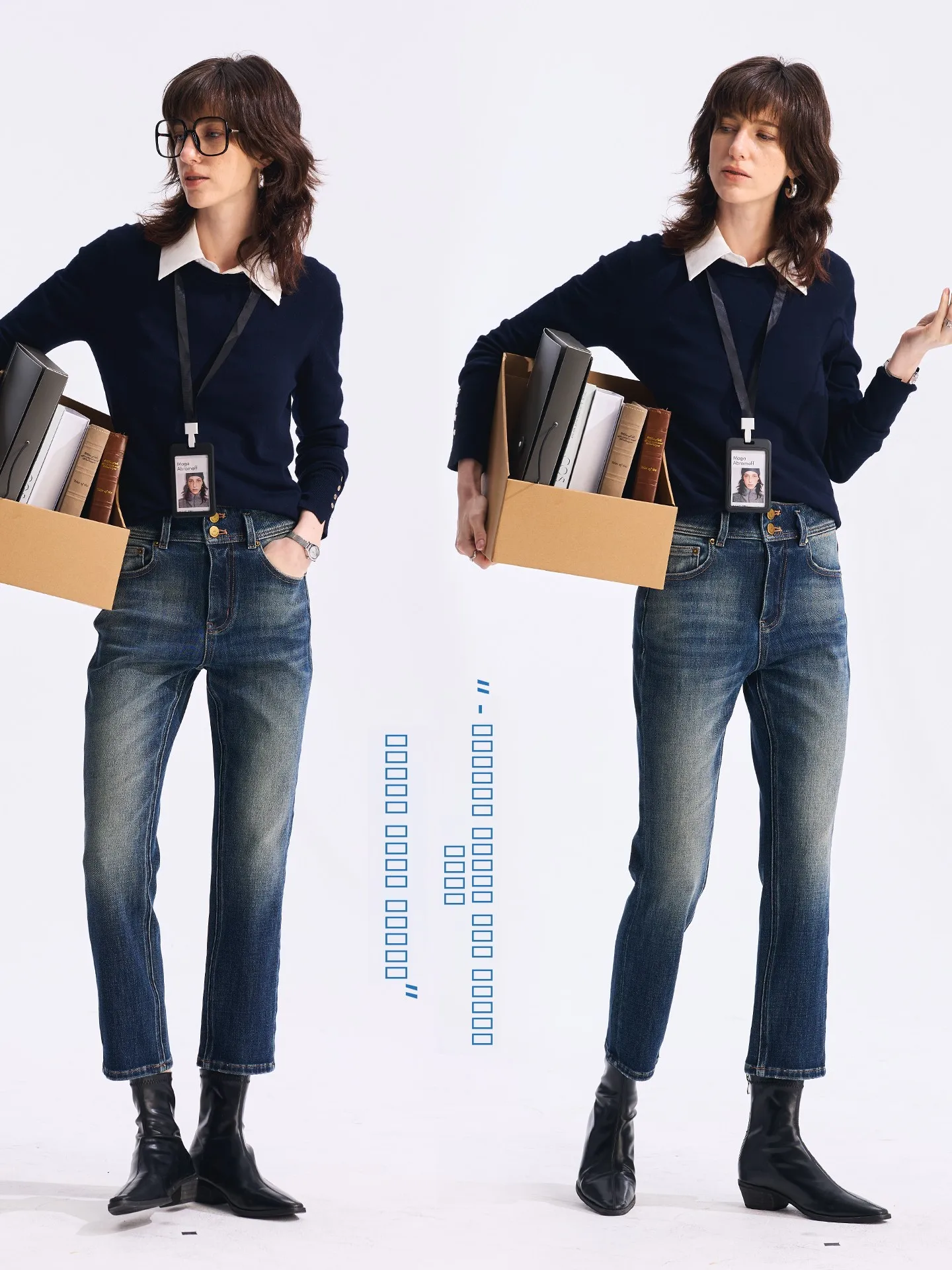 

Джинсы женские прямые с высокой талией, повседневные, облегающие, из хлопкового денима, на молнии, удобные, на все сезоны