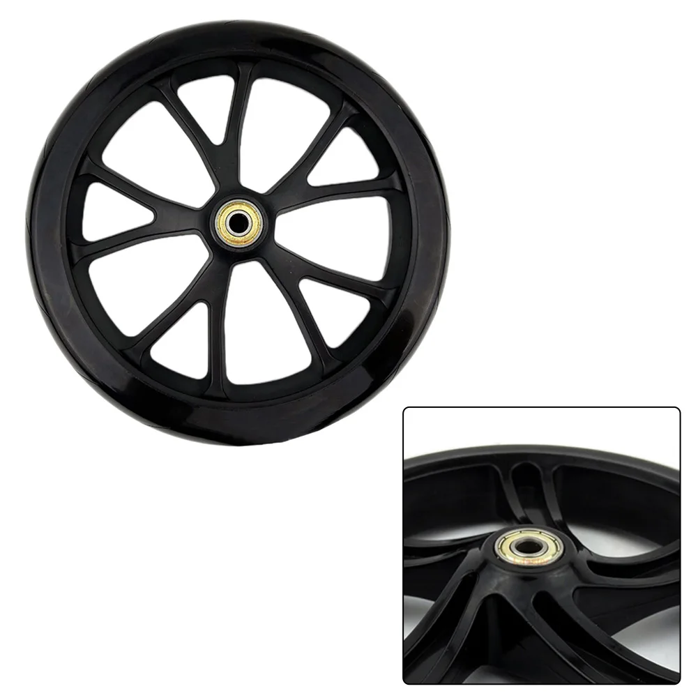 8 Inch Kickscooter Wheel 8 Inch Scooter Wheel Indoor Use Weather-resistant ABEC-9 Bearings For DIY Wheelchairs