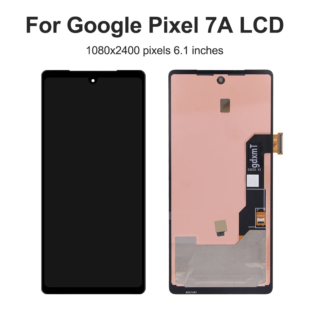 For Google Pixel 7A 6.1\'\'For AMOLED Google Pixel 7A GWKK3 GHL1X G0DZQ LCD Display Touch Screen Digitizer Assembly Replacement