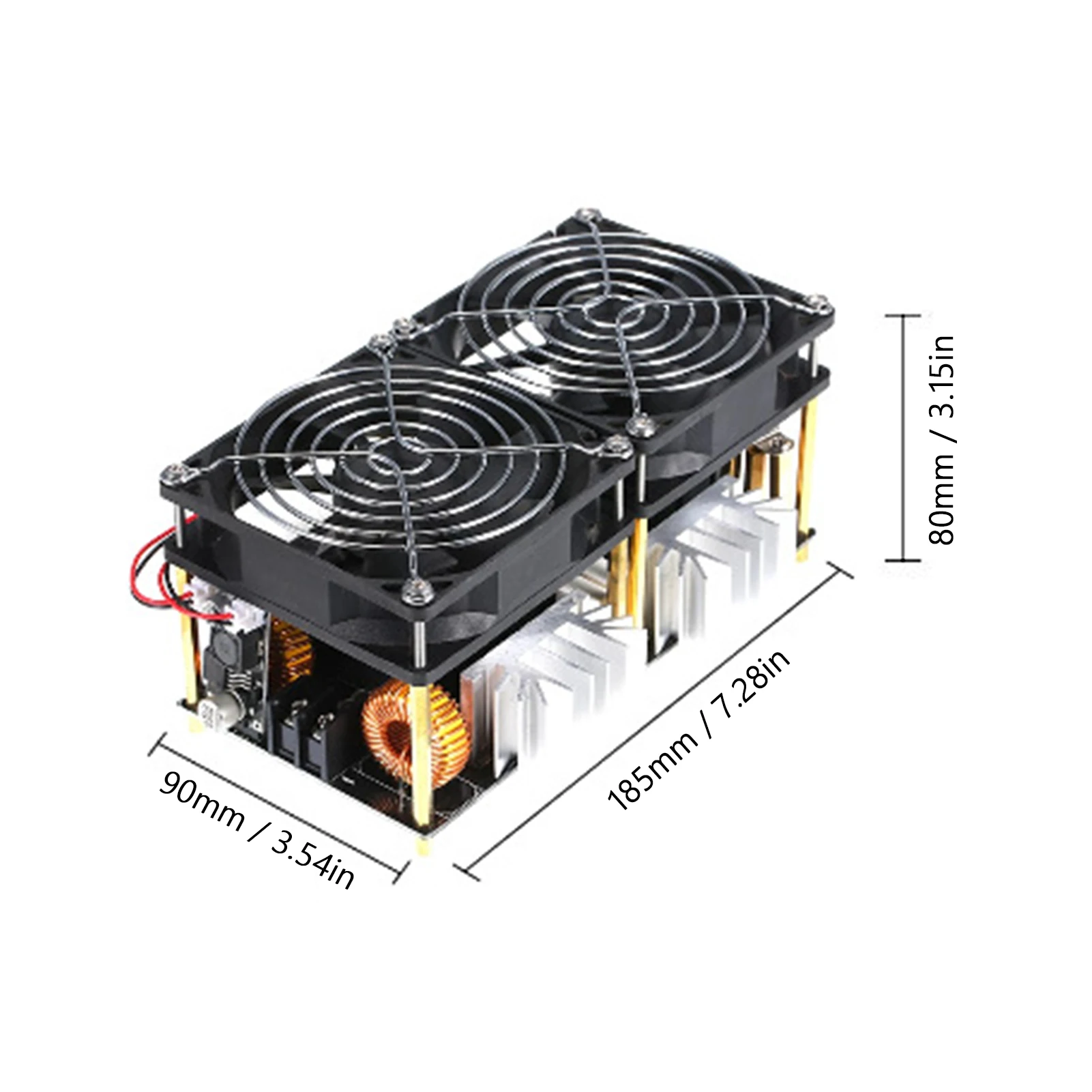 2500W Induction Heating Board 50A DC 12-48V ZVS Power Supply Module High Frequency Low Voltage Flyback Driver Heater Tesla Coil